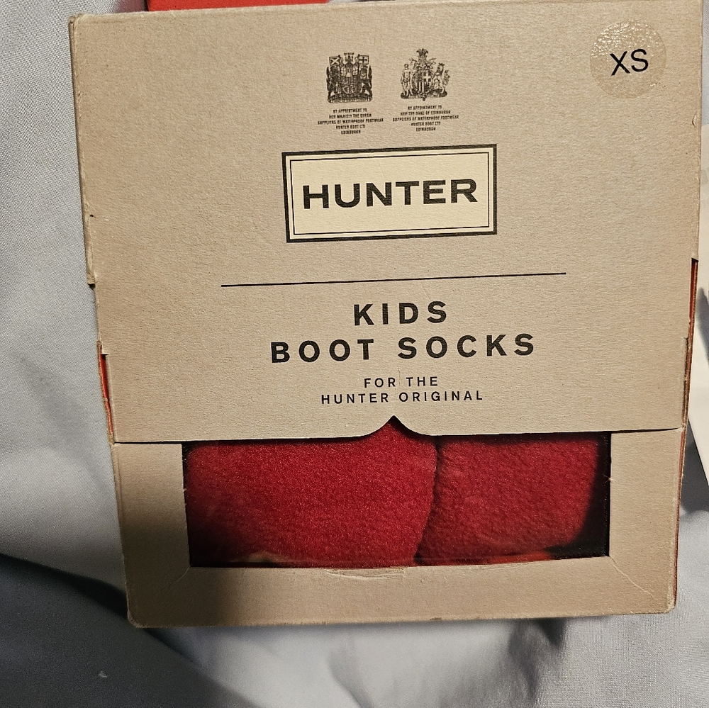 HUNTER Boot Socks Size XS for Boots Shoes Infant Toddler Kid's Sizes US 5-7 NEW
